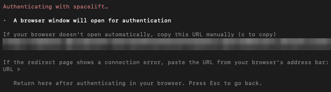 Claude Code: Authenticating with Spacelift MCP server