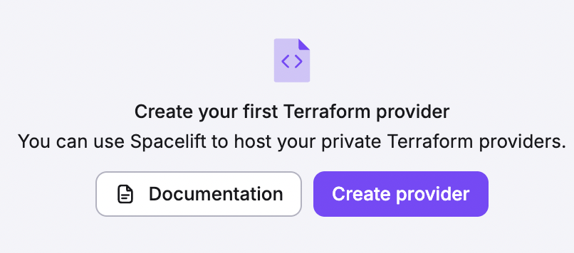 Create new provider