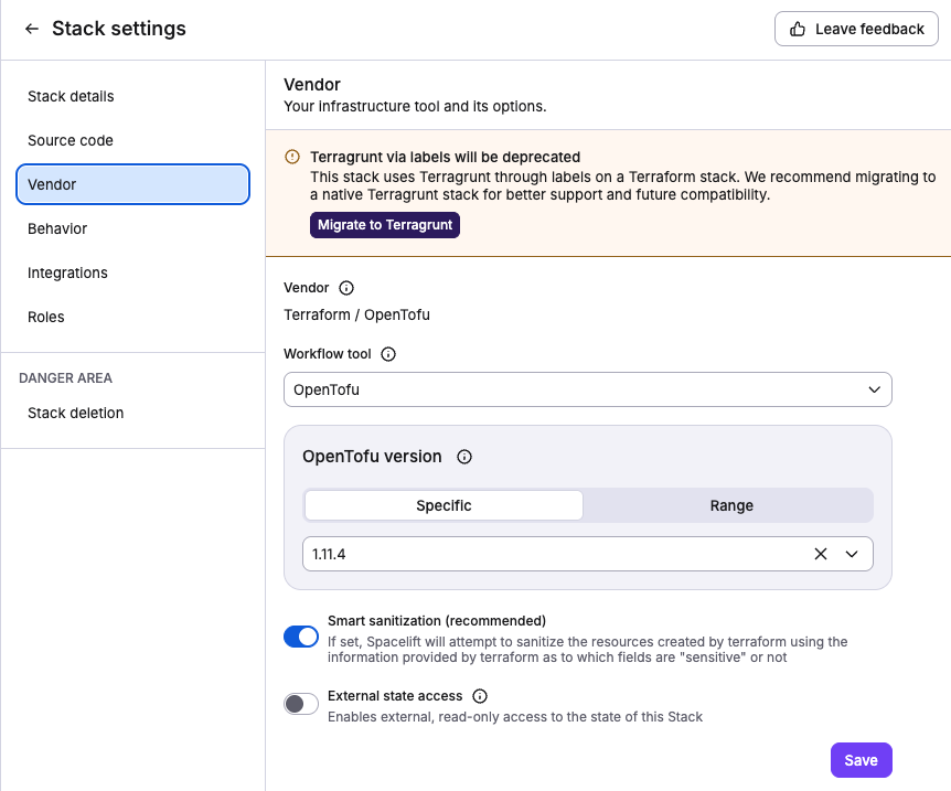 Migration path option