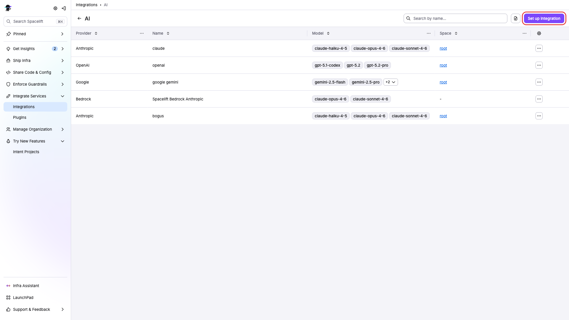 AI integrations list